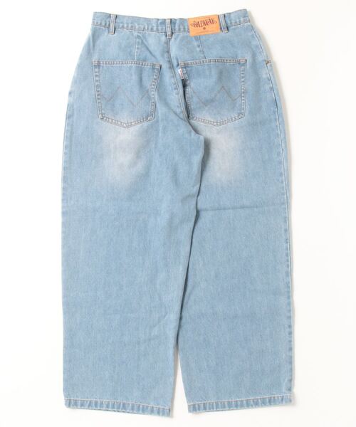 デニム・ジーパン No.0819 horse patch denim PT (3color) KURO ジーンズ デニム デニムパンツ 「KURO」FLOWER STITCHING