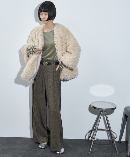 THE YOn（ザヨン）の「ハートモチーフバックルフェイクレザーベルト（ベルト・レディース・ブラック/ベージュ・FREE）」の21枚目の写真