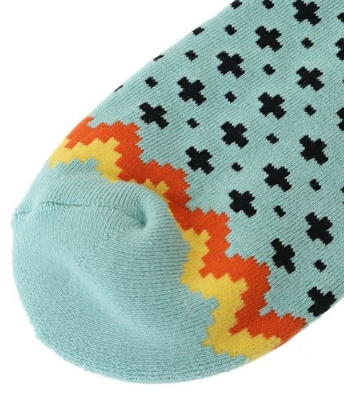 Candy Stripper（キャンディストリッパー）の「ANARCHY BEAR NORDIC ソックス（ソックス/靴下・レディース・ブラック/ライトブルー/レッド・FREE）」の6枚目の写真