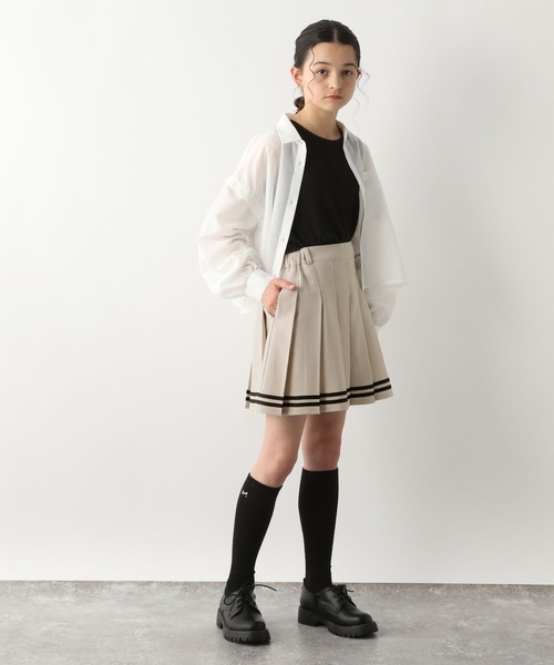 GLOBAL WORK(グローバルワーク)の「CHEER ONプリーツスカート/125085(スカート・キッズ・ブラック/ベージュ/サックスブルー/グレー・120cm/130cm/140cm/150cm/160cm)」の10枚目の写真