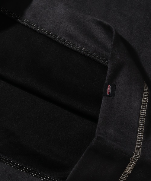 Dickies（ディッキーズ）の「【GENUINE DICKIES/ジェニュインディッキーズ】ポリスウェード 配色 ステッチ ハーフジップ 長袖 スウェット トレーナー（スウェット・メンズ・スミクロ/グリーン/ブルー/オフホワイト・XL/M/L）」の19枚目の写真