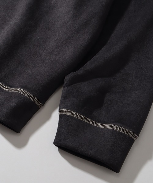 Dickies（ディッキーズ）の「【GENUINE DICKIES/ジェニュインディッキーズ】ポリスウェード 配色 ステッチ ハーフジップ 長袖 スウェット トレーナー（スウェット・メンズ・スミクロ/グリーン/ブルー/オフホワイト・XL/M/L）」の17枚目の写真