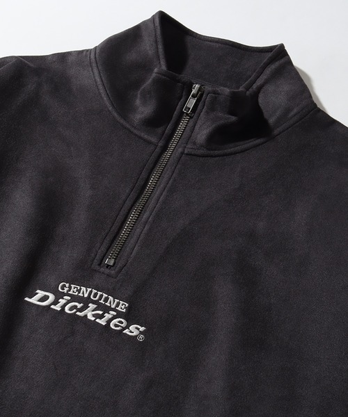 Dickies（ディッキーズ）の「【GENUINE DICKIES/ジェニュインディッキーズ】ポリスウェード 配色 ステッチ ハーフジップ 長袖 スウェット トレーナー（スウェット・メンズ・スミクロ/グリーン/ブルー/オフホワイト・XL/M/L）」の14枚目の写真