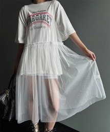 LYEON | チュールキャミソールワンピース(ワンピース)