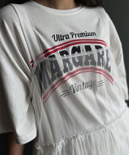 LYEON(リヨン)の「チュールキャミソールワンピース(ワンピース・レディース・オフホワイト/スモークピンク・FREE)」の11枚目の写真