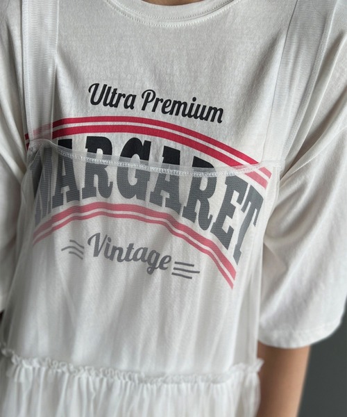 LYEON(リヨン)の「チュールキャミソールワンピース(ワンピース・レディース・オフホワイト/スモークピンク・FREE)」の14枚目の写真