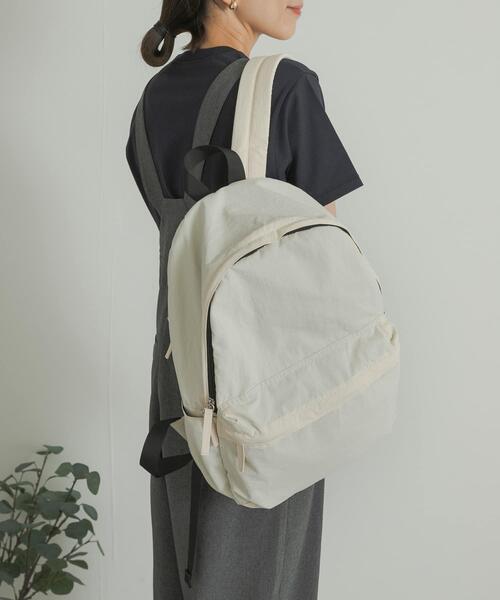 URBAN RESEARCH DOORS（アーバンリサーチドアーズ）の「ウォッシャブルマルチ収納リュック（バックパック/リュック・レディース・ブラック/アイボリー・ONE）」の9枚目の写真