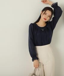 PROPORTION BODY DRESSING | チャーム付きシアータックブラウス / 1214210803(シャツ/ブラウス)
