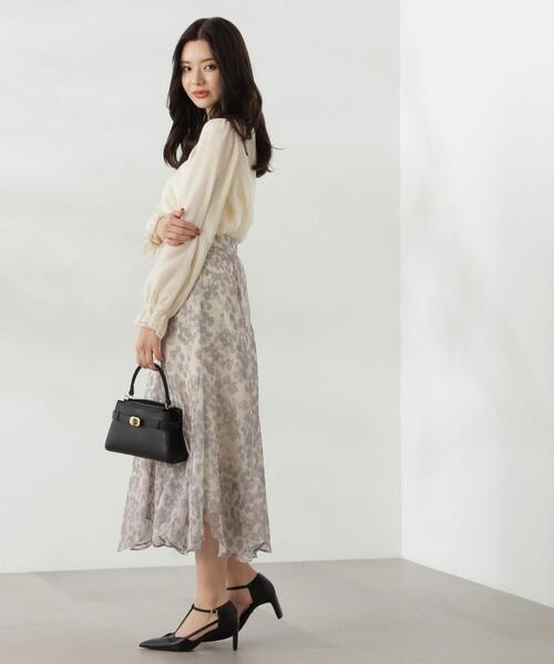 PROPORTION BODY DRESSING（プロポーションボディドレッシング）の「チャーム付きシアータックブラウス / 1214210803（シャツ/ブラウス・レディース・ホワイト系その他/ピンク/ネイビー・SMALL/MEDIUM）」の8枚目の写真