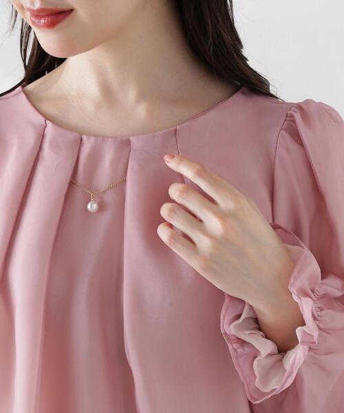 PROPORTION BODY DRESSING（プロポーションボディドレッシング）の「チャーム付きシアータックブラウス / 1214210803（シャツ/ブラウス・レディース・ホワイト系その他/ピンク/ネイビー・SMALL/MEDIUM）」の22枚目の写真