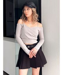 GYDA | カシュクールデザインオフショルトップス(Tシャツ/カットソー)