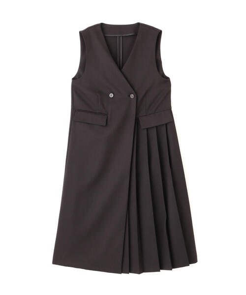 N.（N. Natural Beauty Basic）（エヌエヌナチュラルビューティーベーシック）の「◆◇プリーツジャンパースカート（ジャンパースカート・レディース・ブラウン/ベージュ/ブラック・MEDIUM）」の4枚目の写真