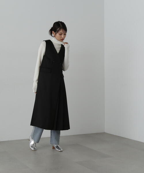 N.（N. Natural Beauty Basic）（エヌエヌナチュラルビューティーベーシック）の「◆◇プリーツジャンパースカート（ジャンパースカート・レディース・ブラウン/ベージュ/ブラック・MEDIUM）」の9枚目の写真