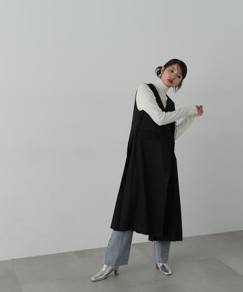 N.（N. Natural Beauty Basic）（エヌエヌナチュラルビューティーベーシック）の「◆◇プリーツジャンパースカート（ジャンパースカート・レディース・ブラウン/ベージュ/ブラック・MEDIUM）」の11枚目の写真