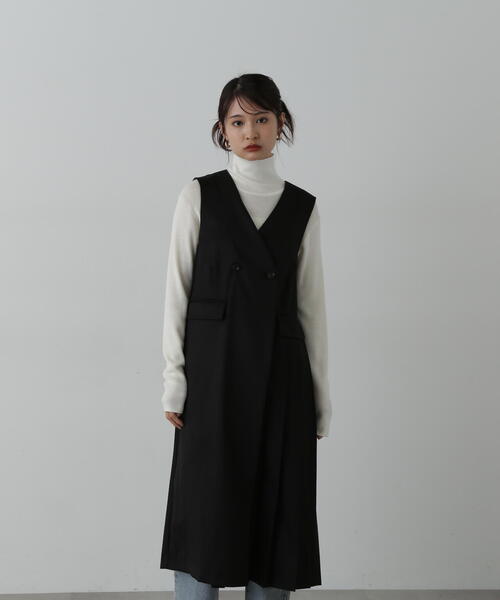 N.（N. Natural Beauty Basic）（エヌエヌナチュラルビューティーベーシック）の「◆◇プリーツジャンパースカート（ジャンパースカート・レディース・ブラウン/ベージュ/ブラック・MEDIUM）」の12枚目の写真