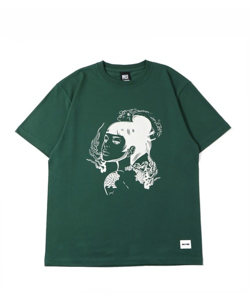 MFC STORE（エムエフシーストア）の「MFC STORE JOINT WORK FOR "MWC" #1（Tシャツ/カットソー・メンズ・ブラック/グリーン系/ホワイト/ネイビー・XXL/XL/L/M/S）」の3枚目の写真