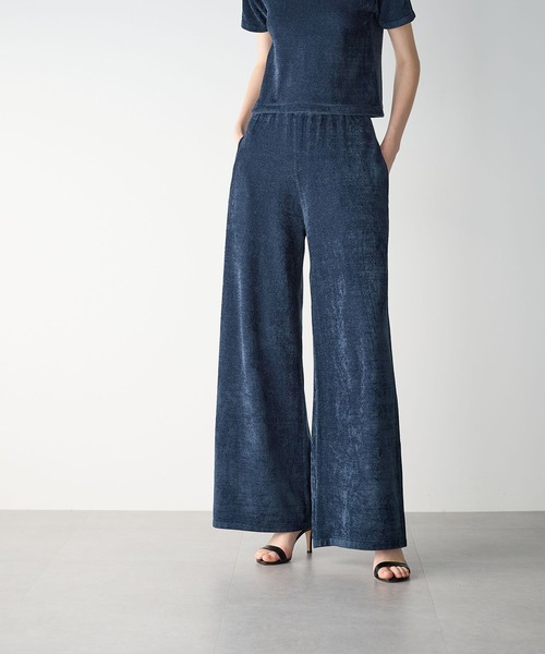 【セール】ベロアニットワイドパンツ（その他パンツ）｜N.O.R.C（ノーク）