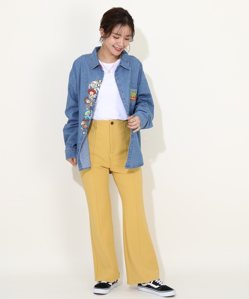 Disney（ディズニー）の「親子お揃い ディズニー トイ・ストーリー 刺繍シャツ 9617A（シャツ/ブラウス・レディース・ライトインディゴブルー・M/L/XL/S）」の3枚目の写真