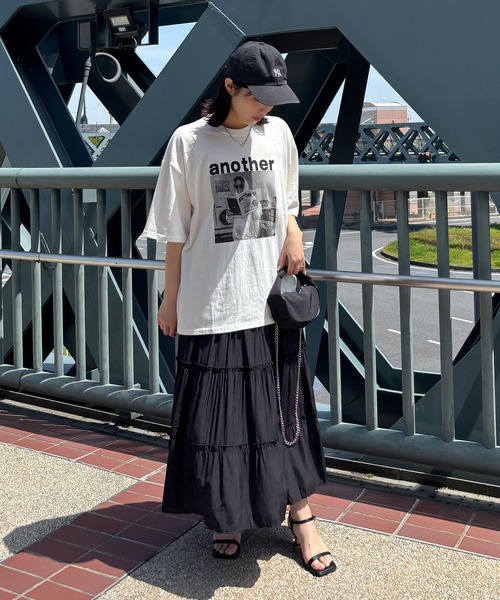 anotherプリントTシャツ(chiicaselect) / ロゴTシャツ オーバーTシャツ