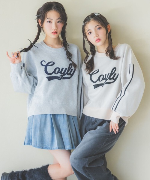 repipi armario(レピピ アルマリオ)の「【洗えるニット】Coylyルーズニット(ニット/セーター・キッズ・アイボリー/ブラック/グレー/ブルー/ネイビー/チャコールグレー・MEDIUM/LARGE/SMALL)」の8枚目の写真