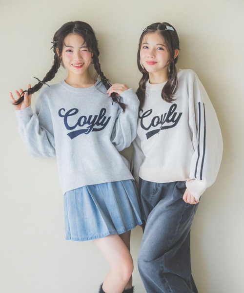 repipi armario(レピピ アルマリオ)の「【洗えるニット】Coylyルーズニット(ニット/セーター・キッズ・アイボリー/ブラック/グレー/ブルー/ネイビー/チャコールグレー・MEDIUM/LARGE/SMALL)」の9枚目の写真