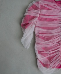 未使用　JOSE MOON LAYERED SHEER GATHER TOPS JOSE MOON（ジョゼムーン）の「LAYERED SHEER GATHER TOPS