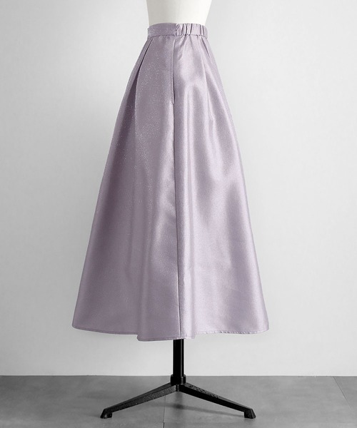 セール】シャイニータックフレアロングスカート（スカート）｜ELFRANK