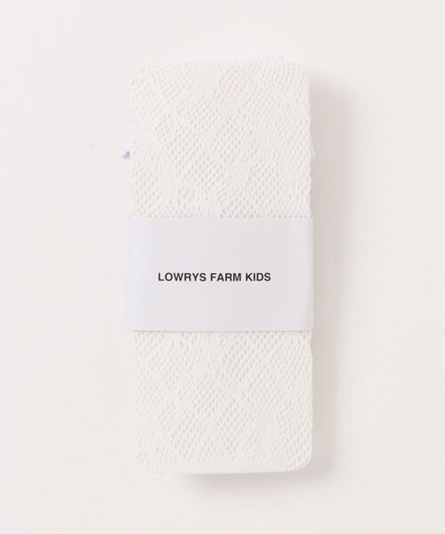 LOWRYS FARM（ローリーズファーム）の「レースタイツ　 137257（タイツ/ストッキング・キッズ・ブラック/ホワイト・FREE）」の4枚目の写真