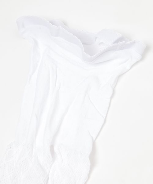 LOWRYS FARM（ローリーズファーム）の「レースタイツ　 137257（タイツ/ストッキング・キッズ・ブラック/ホワイト・FREE）」の6枚目の写真