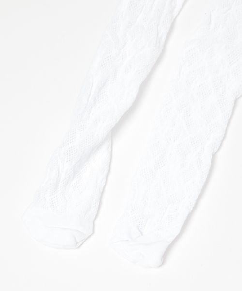 LOWRYS FARM（ローリーズファーム）の「レースタイツ　 137257（タイツ/ストッキング・キッズ・ブラック/ホワイト・FREE）」の7枚目の写真