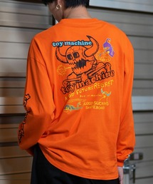 【ムラサキスポーツ限定】TOY MACHINE/トイマシーン ロンT/長袖Tシャツ ビックシルエット バックプリント MTMFELT2