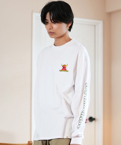 TOY MACHINE(トイ マシーン)の「【ムラサキスポーツ限定】TOY MACHINE/トイマシーン ロンT/長袖Tシャツ ビックシルエット バックプリント MTMFELT2(Tシャツ/カットソー・メンズ・オレンジ/ホワイト/ブラック・M/L/XL)」の5枚目の写真