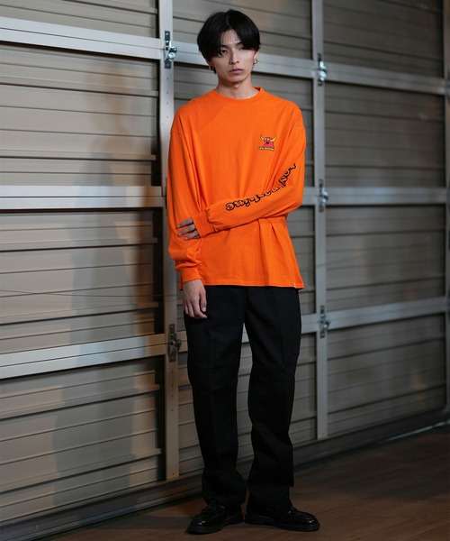 TOY MACHINE(トイ マシーン)の「【ムラサキスポーツ限定】TOY MACHINE/トイマシーン ロンT/長袖Tシャツ ビックシルエット バックプリント MTMFELT2(Tシャツ/カットソー・メンズ・オレンジ/ホワイト/ブラック・M/L/XL)」の22枚目の写真
