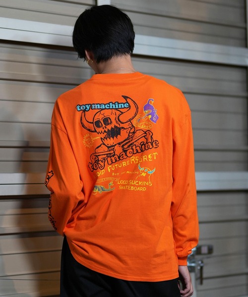 TOY MACHINE(トイ マシーン)の「【ムラサキスポーツ限定】TOY MACHINE/トイマシーン ロンT/長袖Tシャツ ビックシルエット バックプリント MTMFELT2(Tシャツ/カットソー・メンズ・オレンジ/ホワイト/ブラック・M/L/XL)」の20枚目の写真