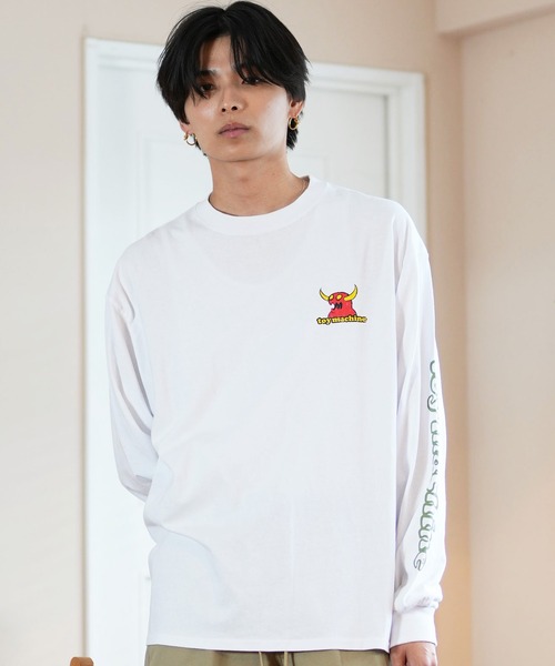 TOY MACHINE(トイ マシーン)の「【ムラサキスポーツ限定】TOY MACHINE/トイマシーン ロンT/長袖Tシャツ ビックシルエット バックプリント MTMFELT2(Tシャツ/カットソー・メンズ・オレンジ/ホワイト/ブラック・M/L/XL)」の4枚目の写真