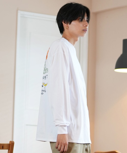 TOY MACHINE(トイ マシーン)の「【ムラサキスポーツ限定】TOY MACHINE/トイマシーン ロンT/長袖Tシャツ ビックシルエット バックプリント MTMFELT2(Tシャツ/カットソー・メンズ・オレンジ/ホワイト/ブラック・M/L/XL)」の7枚目の写真