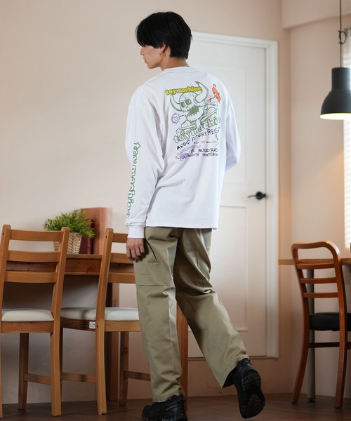 TOY MACHINE(トイ マシーン)の「【ムラサキスポーツ限定】TOY MACHINE/トイマシーン ロンT/長袖Tシャツ ビックシルエット バックプリント MTMFELT2(Tシャツ/カットソー・メンズ・オレンジ/ホワイト/ブラック・M/L/XL)」の10枚目の写真