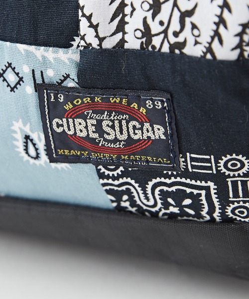 CUBE SUGAR(キューブシュガー)の「ペイズリー柄パッチワーク2WAYレジカゴバッグ(バックパック/リュック・レディース・ブラック系その他/カーキ系/パープル系その他・M)」の21枚目の写真