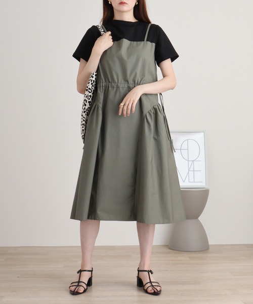 【セール】A.N.L フェイクレイヤードワンピース（ワンピース）｜a.n.l（エーエヌエル レーベル）