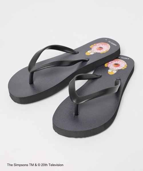LEPSIM（レプシィム）の「【THE SIMPSONS／ザ・シンプソンズ】ビーチサンダル　140541（サンダル・レディース・ブラック/ライトブルー・ONE SIZE）」の3枚目の写真
