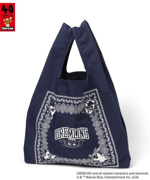 BAYFLOW（ベイフロー）の「[コンパクトに収納可能]【GREMLINS】マルシェバック（エコバッグ/サブバッグ・レディース・アイボリー/ネイビー・0）」の4枚目の写真