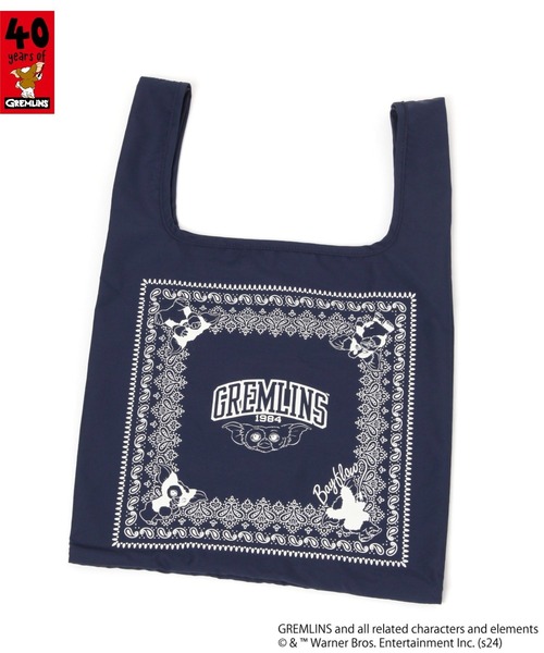 BAYFLOW（ベイフロー）の「[コンパクトに収納可能]【GREMLINS】マルシェバック（エコバッグ/サブバッグ・レディース・アイボリー/ネイビー・0）」の6枚目の写真