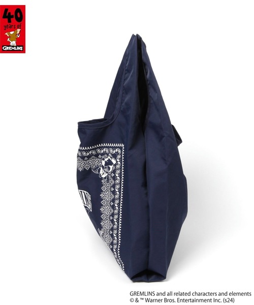 BAYFLOW（ベイフロー）の「[コンパクトに収納可能]【GREMLINS】マルシェバック（エコバッグ/サブバッグ・レディース・アイボリー/ネイビー・0）」の7枚目の写真