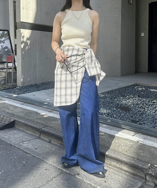 mystic（ミスティック）の「チェックシャツ（シャツ/ブラウス・レディース・ブラウン/オフホワイト/オレンジ・FREE）」の21枚目の写真