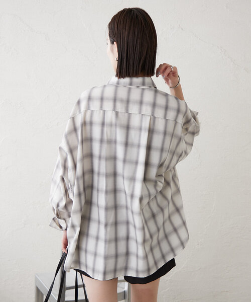 mystic（ミスティック）の「チェックシャツ（シャツ/ブラウス・レディース・ブラウン/オフホワイト/オレンジ・FREE）」の19枚目の写真