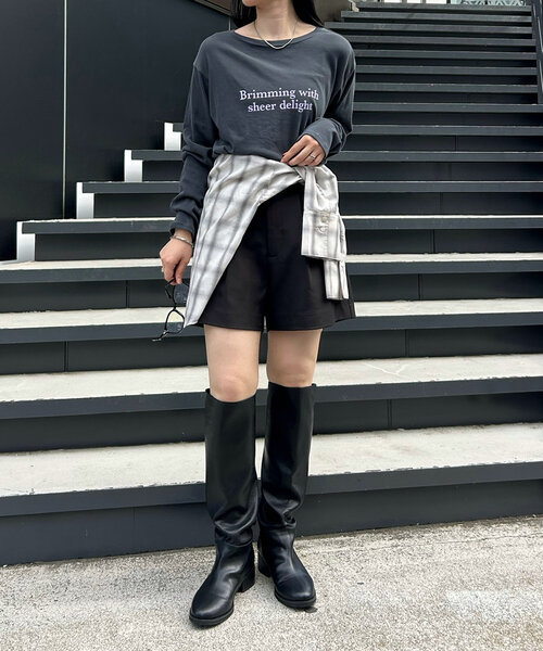 mystic（ミスティック）の「チェックシャツ（シャツ/ブラウス・レディース・ブラウン/オフホワイト/オレンジ・FREE）」の12枚目の写真