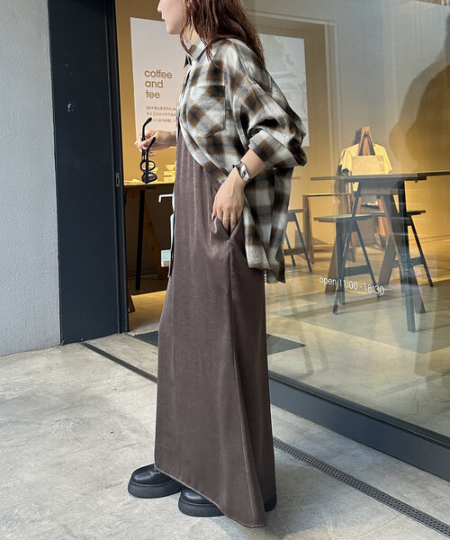 mystic（ミスティック）の「チェックシャツ（シャツ/ブラウス・レディース・ブラウン/オフホワイト/オレンジ・FREE）」の7枚目の写真