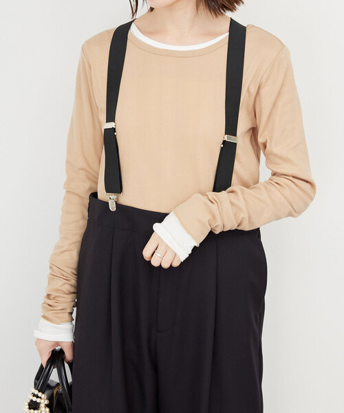 MILLER(ミラー)の「《追加》miller/ミラー SLOBE別注 SHEER RIB クルーネック(Tシャツ/カットソー・レディース・レッド/ベージュ/グレー/ホワイト・FREE)」の21枚目の写真