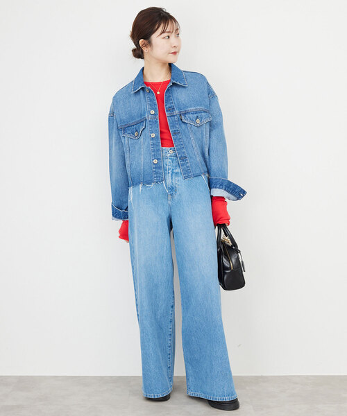 MILLER(ミラー)の「《追加》miller/ミラー SLOBE別注 SHEER RIB クルーネック(Tシャツ/カットソー・レディース・レッド/ベージュ/グレー/ホワイト・FREE)」の22枚目の写真
