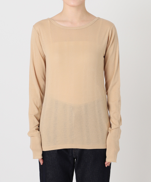 tシャツ 「追加」miller/ミラー SLOBE別注 SHEER RIB クルーネック レディース 追加》miller/ミラー SLOBE別注 SHEER RIB クルーネック（T